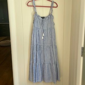 J.Crew Ruffle Strap midi Dress/Coverup - XL